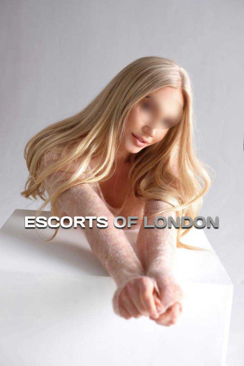  Exclusive Blonde haired London escort Vilena is 5'7